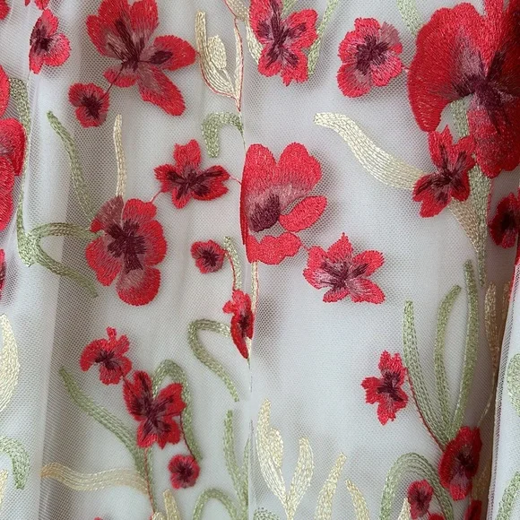 Aritzia A-line embroidered dress in S - Picture 3 of 3